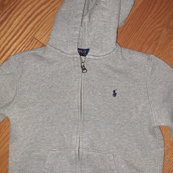 POLO Ralph Lauren - Boys ZIP HOODIE and JOGGER PANTS - grey - size 7 - Picture 6 of 10